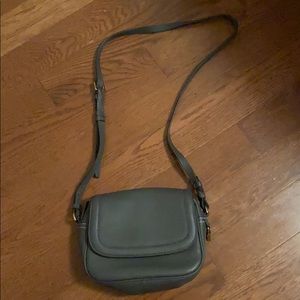 J.Crew Gray 100% leather crossbody